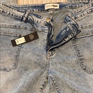 Fashion Nova Light Blue Denim Jeans